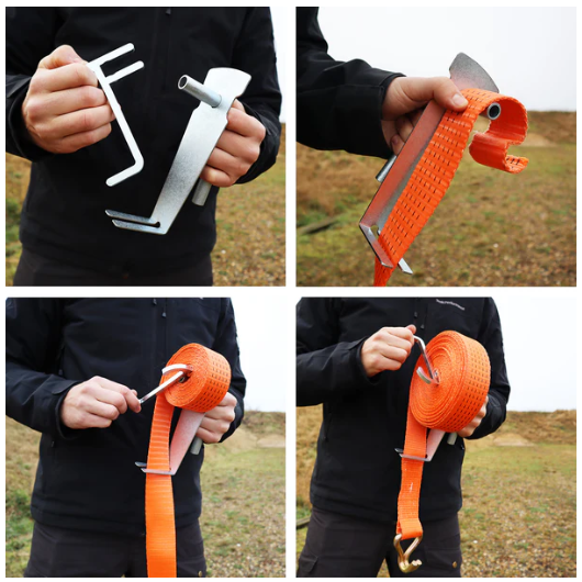 Ladda bild i galleriet, Dynello Strap Winder manuell spännbandsupprullare
