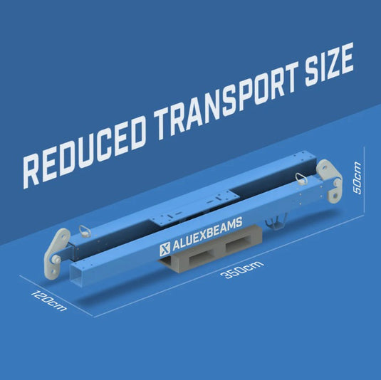 Aluexbeams Aluex Spridarbalk STR 25 Stål 7330-12400 mm WLL 25T