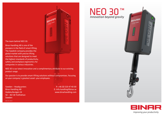 BINAR NEO 30 Självbalanserande Lintelfer Batteridriven -  WLL 0.3T