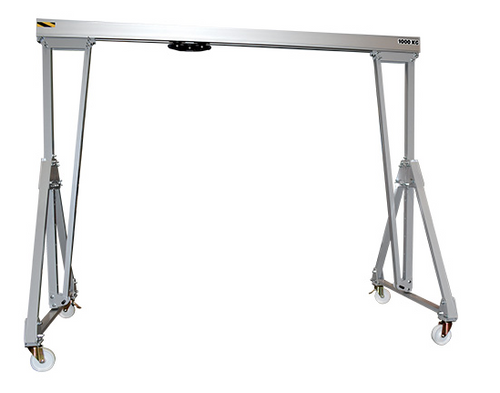 Comege PADC Hopfällbar Portalkran Aluminium, flyttbar med last WLL 0-2T
