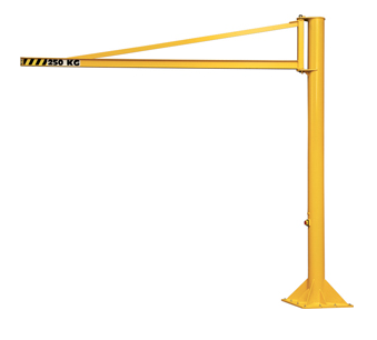 Comege PFT Pelarsvängkran med överstag, 270° rotation WLL 0-2T
