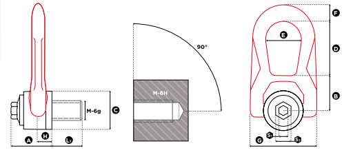 Codipro Roterbar Lyftögla DSR M42 WLL: 9T