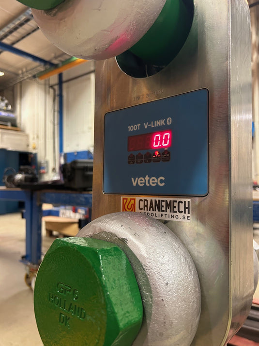 Uthyrning Vetek  Dynamometer WLL 10T med schackel Dygnspris på förfrågan