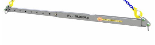 Uthyrning LyftOk Spridare FKU /WDL WLL 10T EWL 4600-8000mm. Pris / dygn.