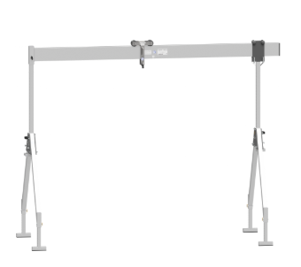 Feltes Portalkran Aluminium hopfällbar modell Standard WLL 0-15T