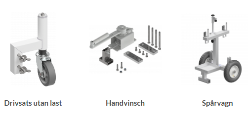 Feltes Portalkran Aluminium hopfällbar modell Mini WLL 0-15T