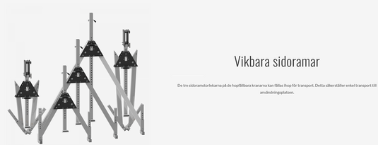 Feltes Portalkran Aluminium hopfällbar modell Mini WLL 0-15T