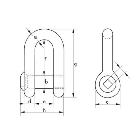 Ladda bild i galleriet, Schackel Green Pin® G-4159 Dee Shakles with Flush Pin  - WLL: 8,5T
