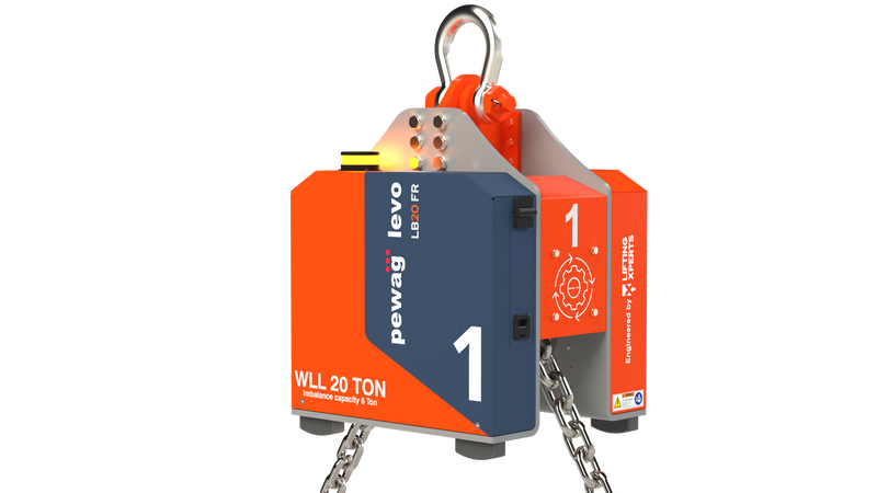Ladda bild i galleriet, Uthyrning Pewag Levo LB Load Balancer frikoppling blixtljusvarnare WLL 20T ( Imbalance 6T) . Pris / dygn.
