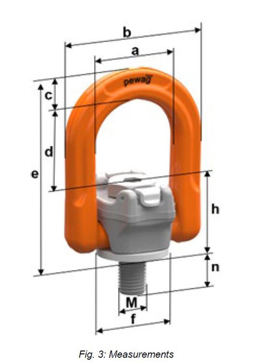 Pewag Roterbar lyftögla PLOW Pro Point M8 1T