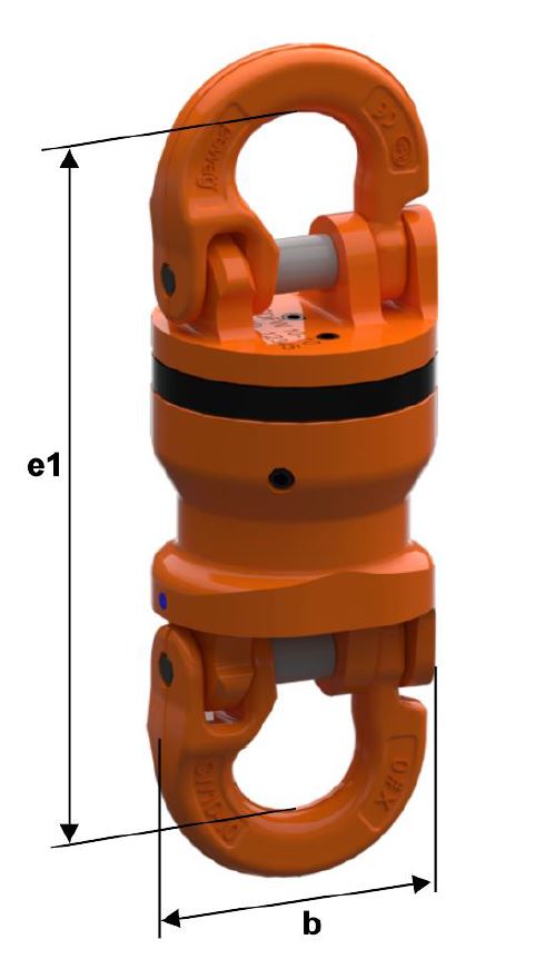 Pewag DFW 8 Isolerande svivel komplett Klass 10 WLL: 2.5T