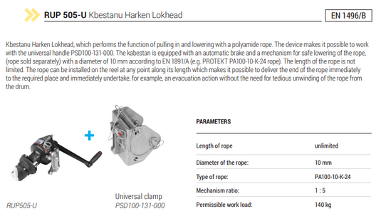 Protekt Davitkran PVD - Aluminium WLL 130kg