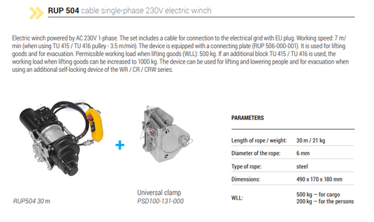 Protekt Davitkran PVD - Aluminium WLL 130kg