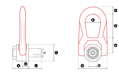 Codipro Roterbar Lyftögla Quick Lift DSR M24 WLL: 2,5T – CRANEMECH AB ...