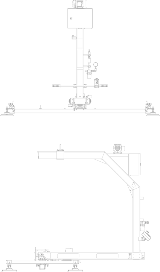 Aerolift Aero 180° Vakuumlyft för Horisontell Transport WLL 125Kg-250Kg