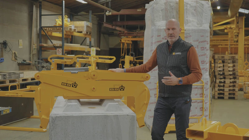 Ladda och spela upp video i Galleriet, BSV Lyftsax 262150 för betongelement 400-800mm WLL 2500Kg
